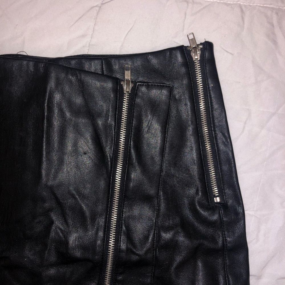 Leather Mini Skirt LULUS